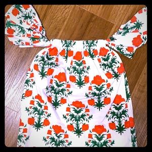 Off the shoulder toddler dress
